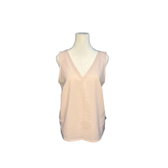 Eddie Bauer Spindrift V-Neck Tank Too Light Pink UPF 50+ Lightweight - Picture 1 of 7